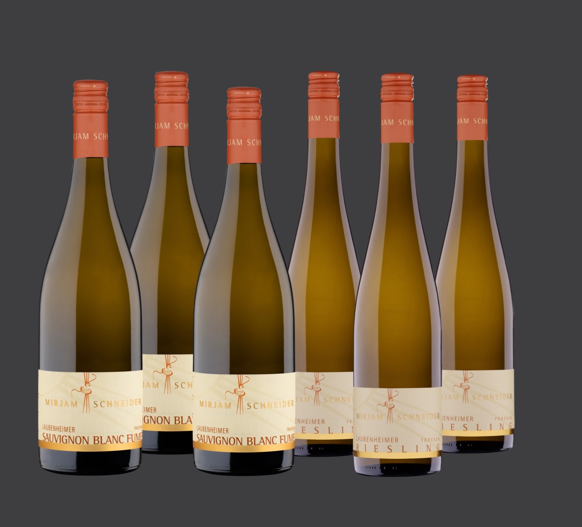 <br>Nr.: P OW<br>Paket Facettenreich & ausdrucksstark Ortsweine <br>2023 Laubenheimer Sauvignon Blanc Fumé trocken (3x)<br>2024 Laubenheimer Riesling trocken (3x)<br>